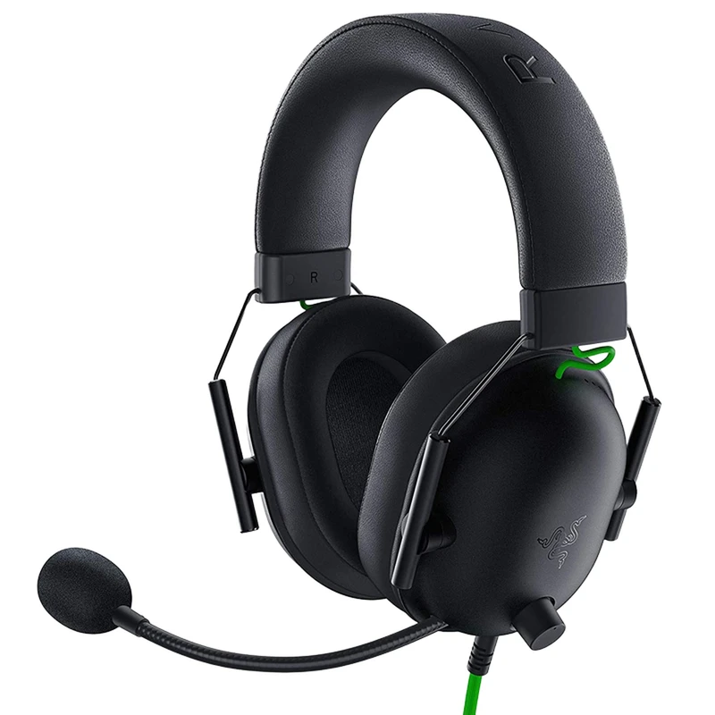 هدست گیمینگ بلوتوثی ریزر مدل BlackShark V2 X با نویز کنسلینگ بدنه